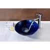 Anzzi Meno Deco-Glass Vessel Sink in Lustrous Blue LS-AZ051